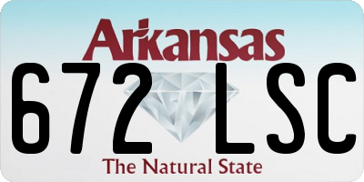 AR license plate 672LSC