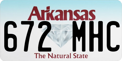 AR license plate 672MHC