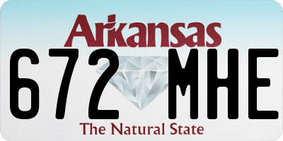AR license plate 672MHE