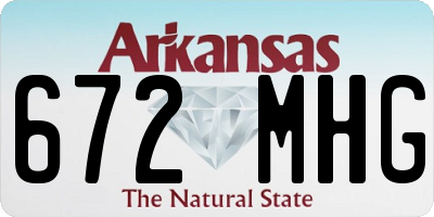 AR license plate 672MHG