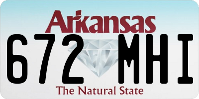 AR license plate 672MHI