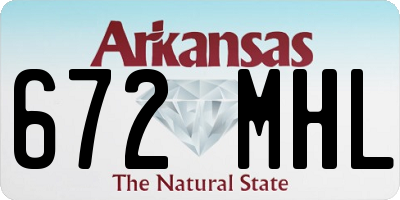 AR license plate 672MHL