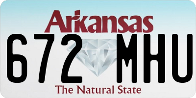 AR license plate 672MHU