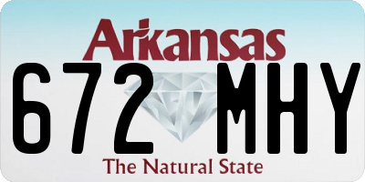 AR license plate 672MHY