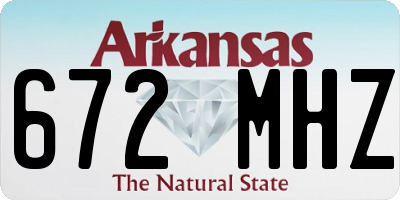 AR license plate 672MHZ