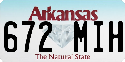 AR license plate 672MIH