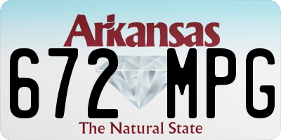 AR license plate 672MPG