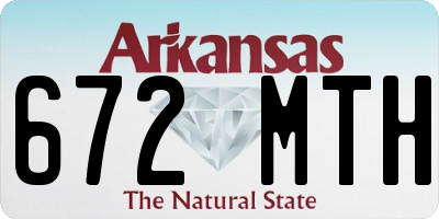 AR license plate 672MTH