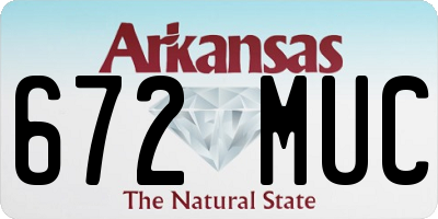AR license plate 672MUC