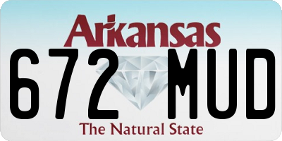 AR license plate 672MUD
