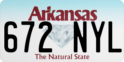 AR license plate 672NYL