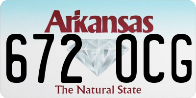 AR license plate 672OCG
