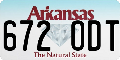 AR license plate 672ODT