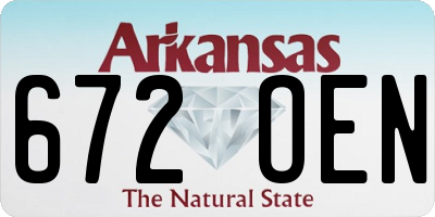 AR license plate 672OEN