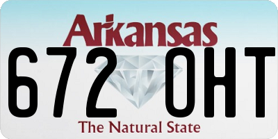 AR license plate 672OHT