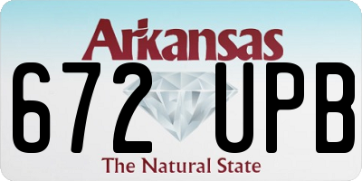 AR license plate 672UPB