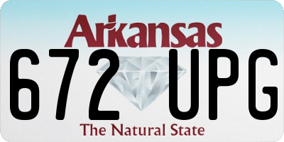 AR license plate 672UPG