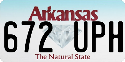 AR license plate 672UPH