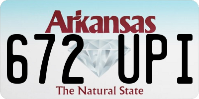 AR license plate 672UPI
