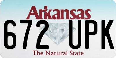 AR license plate 672UPK