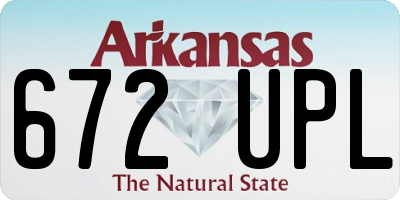 AR license plate 672UPL