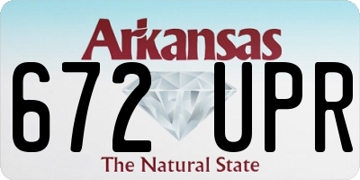 AR license plate 672UPR