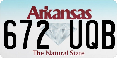 AR license plate 672UQB