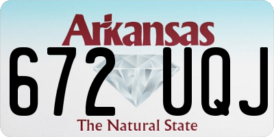 AR license plate 672UQJ