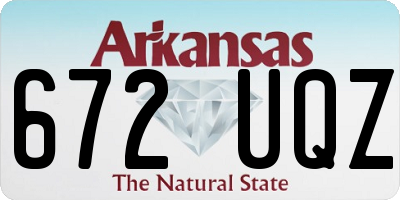 AR license plate 672UQZ