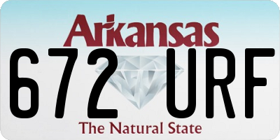 AR license plate 672URF
