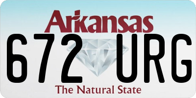 AR license plate 672URG