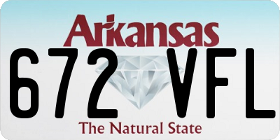 AR license plate 672VFL