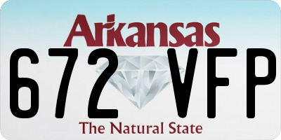 AR license plate 672VFP