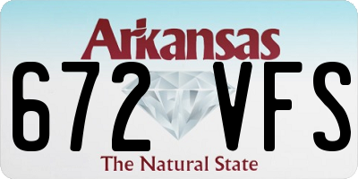 AR license plate 672VFS