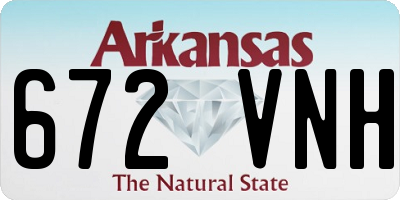 AR license plate 672VNH