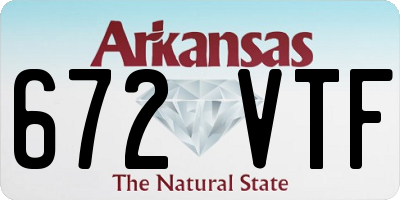 AR license plate 672VTF