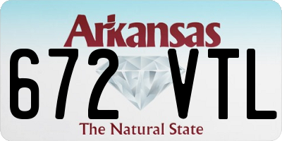 AR license plate 672VTL