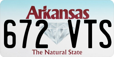 AR license plate 672VTS