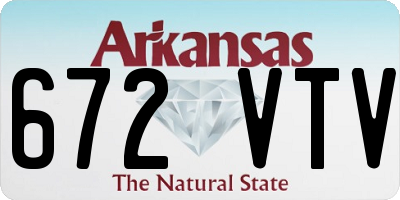 AR license plate 672VTV