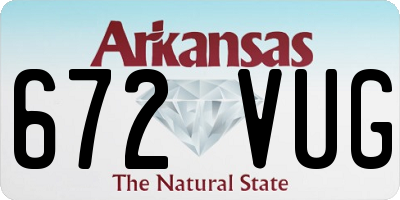 AR license plate 672VUG
