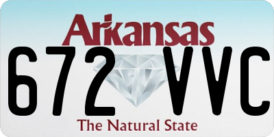 AR license plate 672VVC