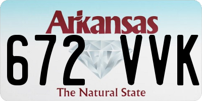 AR license plate 672VVK
