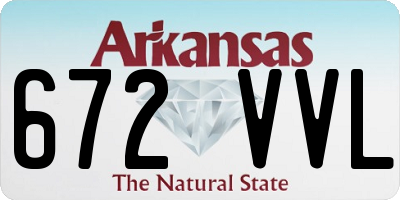 AR license plate 672VVL