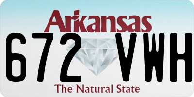 AR license plate 672VWH