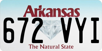 AR license plate 672VYI