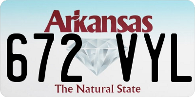 AR license plate 672VYL