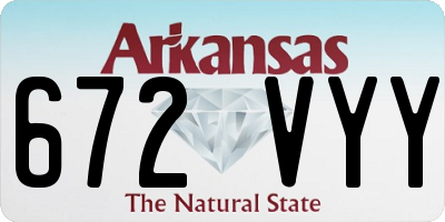 AR license plate 672VYY