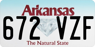 AR license plate 672VZF