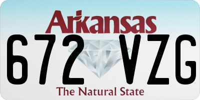 AR license plate 672VZG
