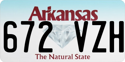 AR license plate 672VZH